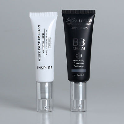 Luxury Empty Plastic 15ml 30ml 50ml BB Eye Cream Lotion Tube Airless Pump Squeeze Sugarcane Soft Touch Cosmetic Tubes