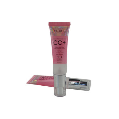 Black Sun Care Cream Cosmetic Plastic Soft Tube With Flip Top Cap