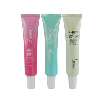 empty cosmetics tubes pe face wash packaging tube with bamboo printing cap