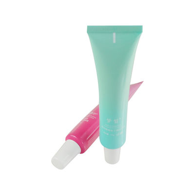empty cosmetics tubes pe face wash packaging tube with bamboo printing cap