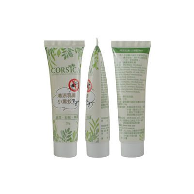 empty plastic tube with flip top cap, face wash cream soft tubes packaging for cosmetics