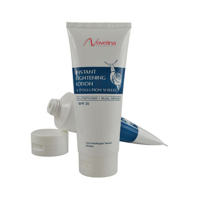 custom logo OEM luxury eco friendly soft hand cream squeeze tube with an octagon lid