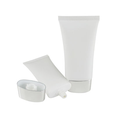 cosmetic plastic round tube for cleanser with flip cap manufacturer packaging