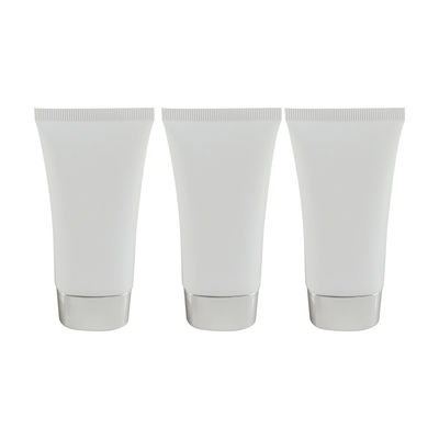 cosmetic plastic round tube for cleanser with flip cap manufacturer packaging