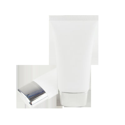 cosmetic plastic round tube for cleanser with flip cap manufacturer packaging