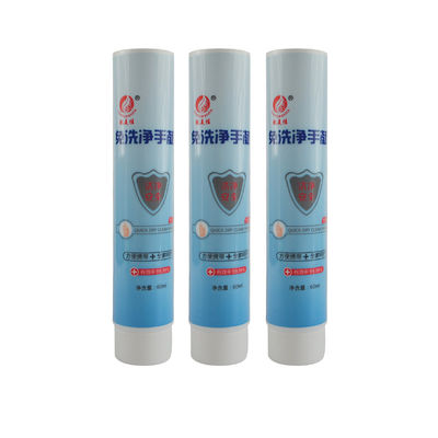 Round Plastic Cosmetic Packaging Tube Transparent Empty Lotion shower gel Personal Tubes With Transparent Flip Top