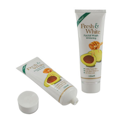 Eco-friendly Empty Facial Cleanser Gel Packaging Container Squeeze Cosmetic Tube Soft cosmetic packaging tube