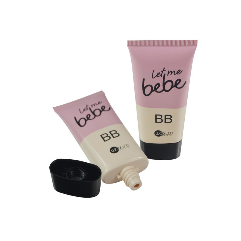 Wholesale Cosmetic Plastic Tube Packaging Black Soft Squeeze Plastic Tube with Flip Top Cap